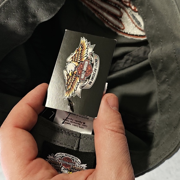 Harley-Davidson Large Charcoal Embroidered Cap - Picture 5 of 7